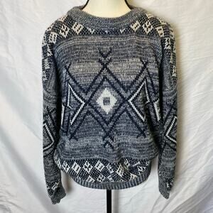 Vintage Sir William Men’s Geometric Knit‎ Sweater Size Large Casual Winter
